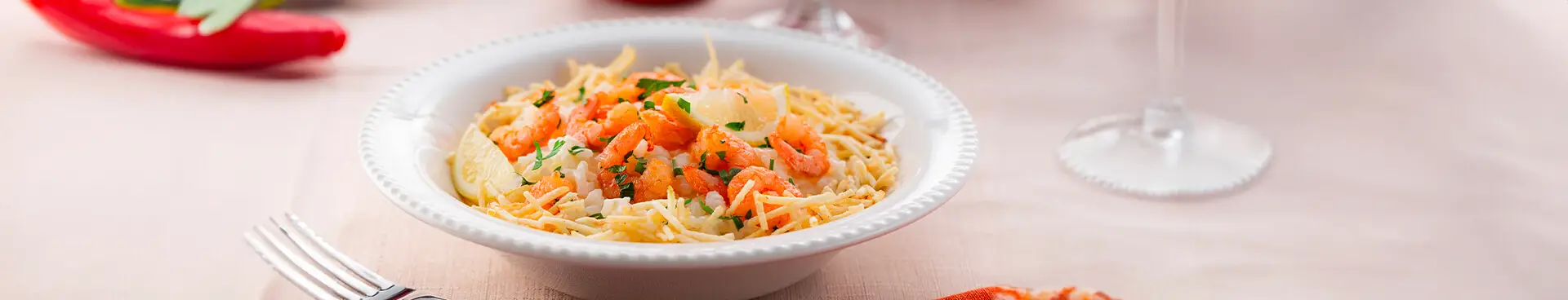 Arroz Cremoso com Camarão