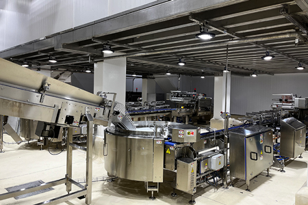 Início da produção de empanados assados (1º Zero óleo do Brasil)